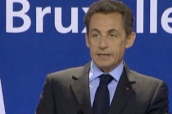 Nicolas Sarkozy, vendredi à Bruxelles. Nicolas Sarkozy, vendredi à Bruxelles.